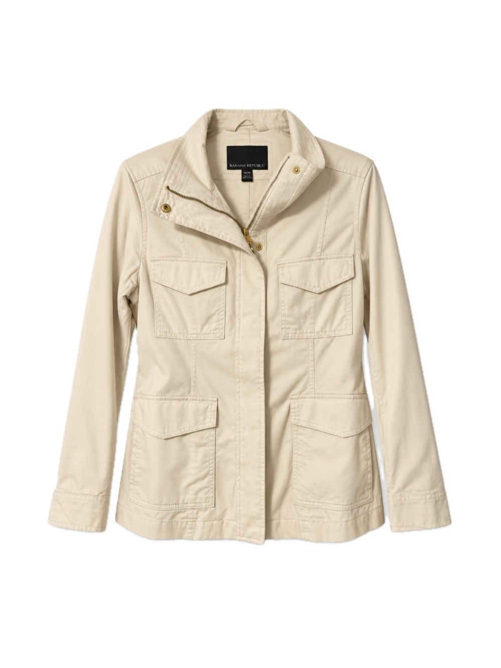 Banana Republic Utility Jacket - Cream, Size M